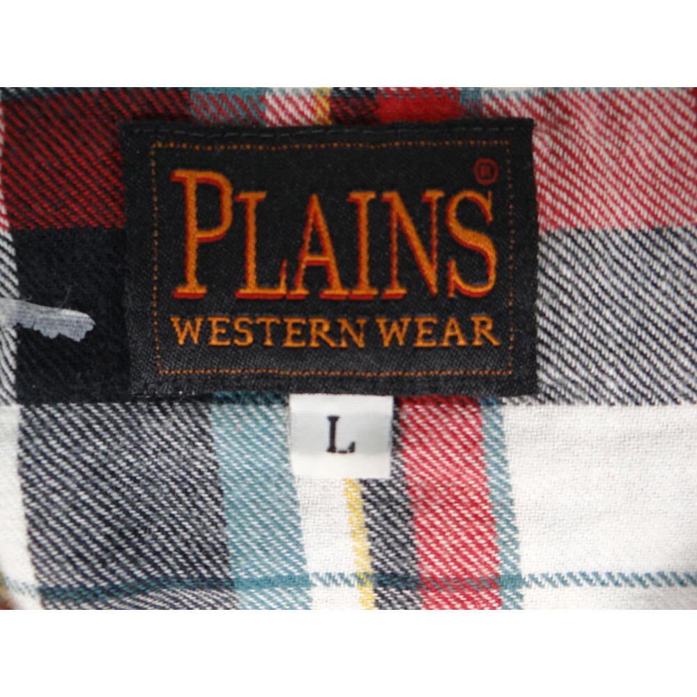 Plains Western Wear Plaid Button-Up Shirt Size Large - Picture 4 of 9